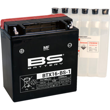 BS Battery Battery - BTX16-BS-1 (YTX) 300623