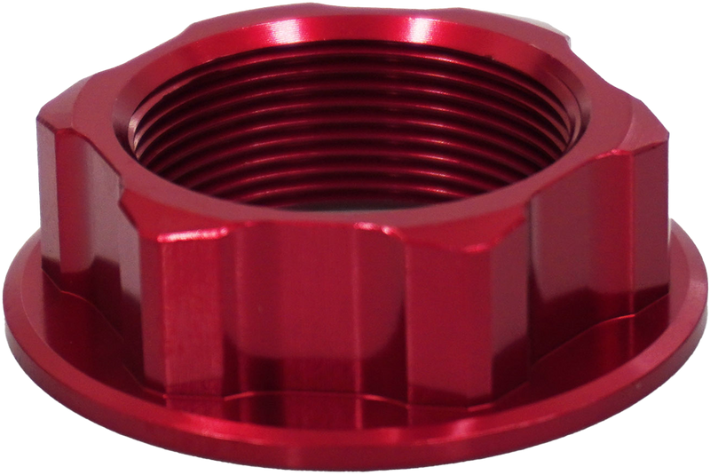 Steering Stem Nut Red Hon/Yam/Suz