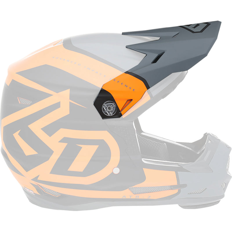 6D HELMETS ATR-2Y Visor - Torque - Neon Orange 72-4136