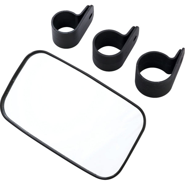 Moose Offroad Mirror - Rear/Side View - Rectangle - Black Q60-6001