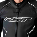 RST S1 D3O Leather CE Jacket - Black/White - S