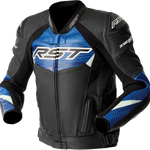 RST Tractech Evo D3O CE Leather Jacket - Black/Blue - 2XL