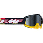 FMF PowerBomb Goggles - Speedway - Black/Yellow/Red/White - Silver Mirror F-50037-00013