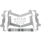 Moose Racing Radiator Braces - Silver - Honda 11-161
