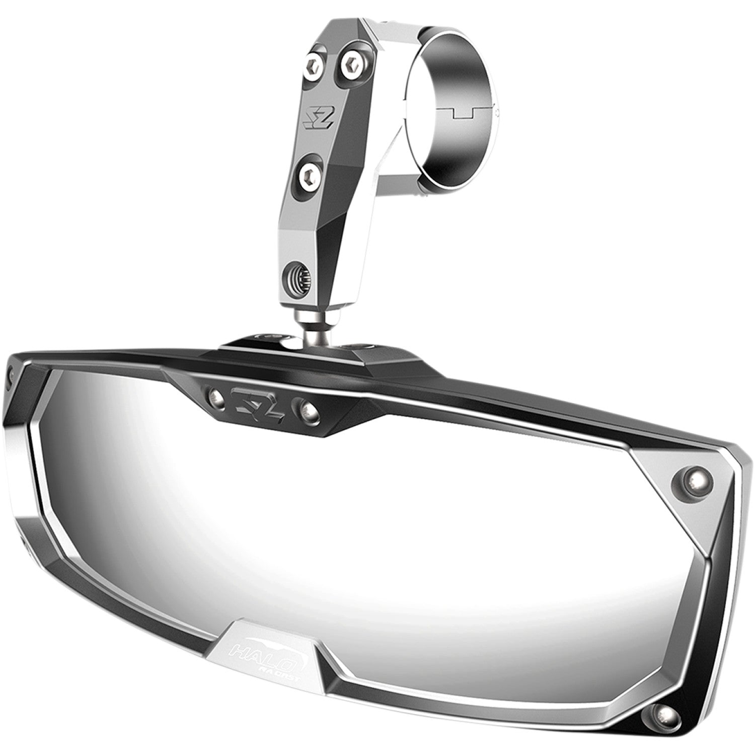 SEIZMIK Mirror - Halo R - Rear View - Rectangle - Silver - 1.75" ROPS 56-18024
