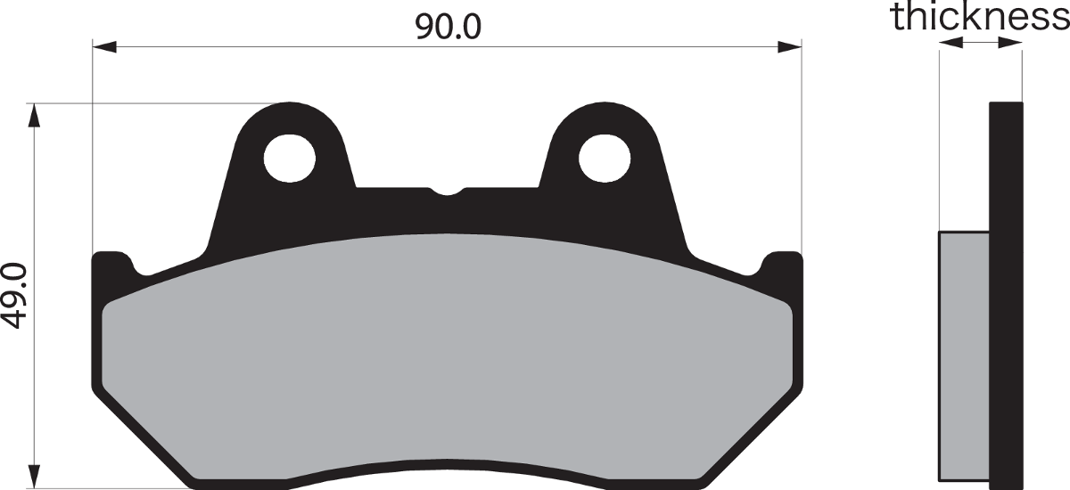 VESRAH Semi-Metallic Brake Pads VD-123