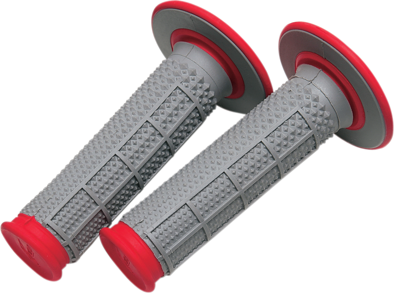 RENTHAL Tapered Dual-Compound Grips - Red G163