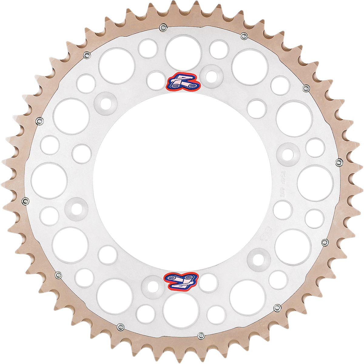 RENTHAL Twinring* Rear Sprocket - 48 Tooth - Silver 1540-520-48GPSI