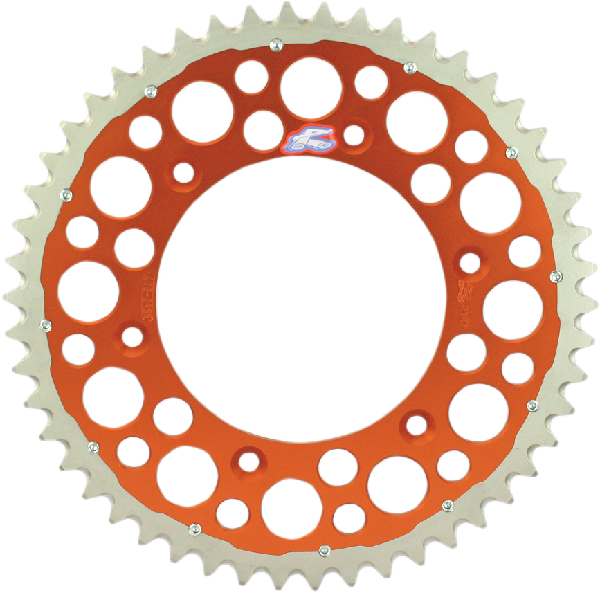 RENTHAL Twinring* Rear Sprocket - 48 Tooth - Orange 2240-520-48GPOR