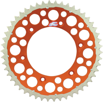 RENTHAL Twinring* Rear Sprocket - 48 Tooth - Orange 2240-520-48GPOR