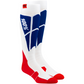 100% Hi-Side Performance Socks - White/Blue - Small/Medium 24008-022-17