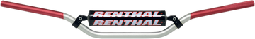 RENTHAL Handlebar - 7/8" - 971 - RC - Silver/Red 97108SR01187