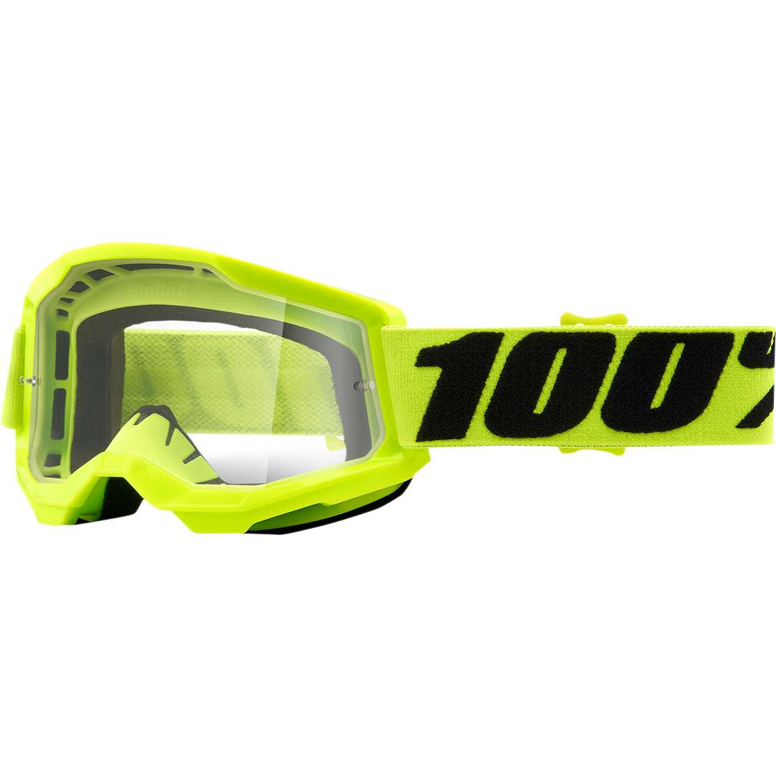 100% Youth Strata 2 Goggles - Yellow - Clear 50031-00003