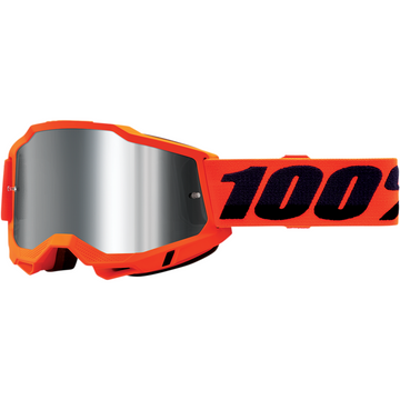 100% Accuri 2 Goggles - Neon Orange - Silver Mirror 50014-00004