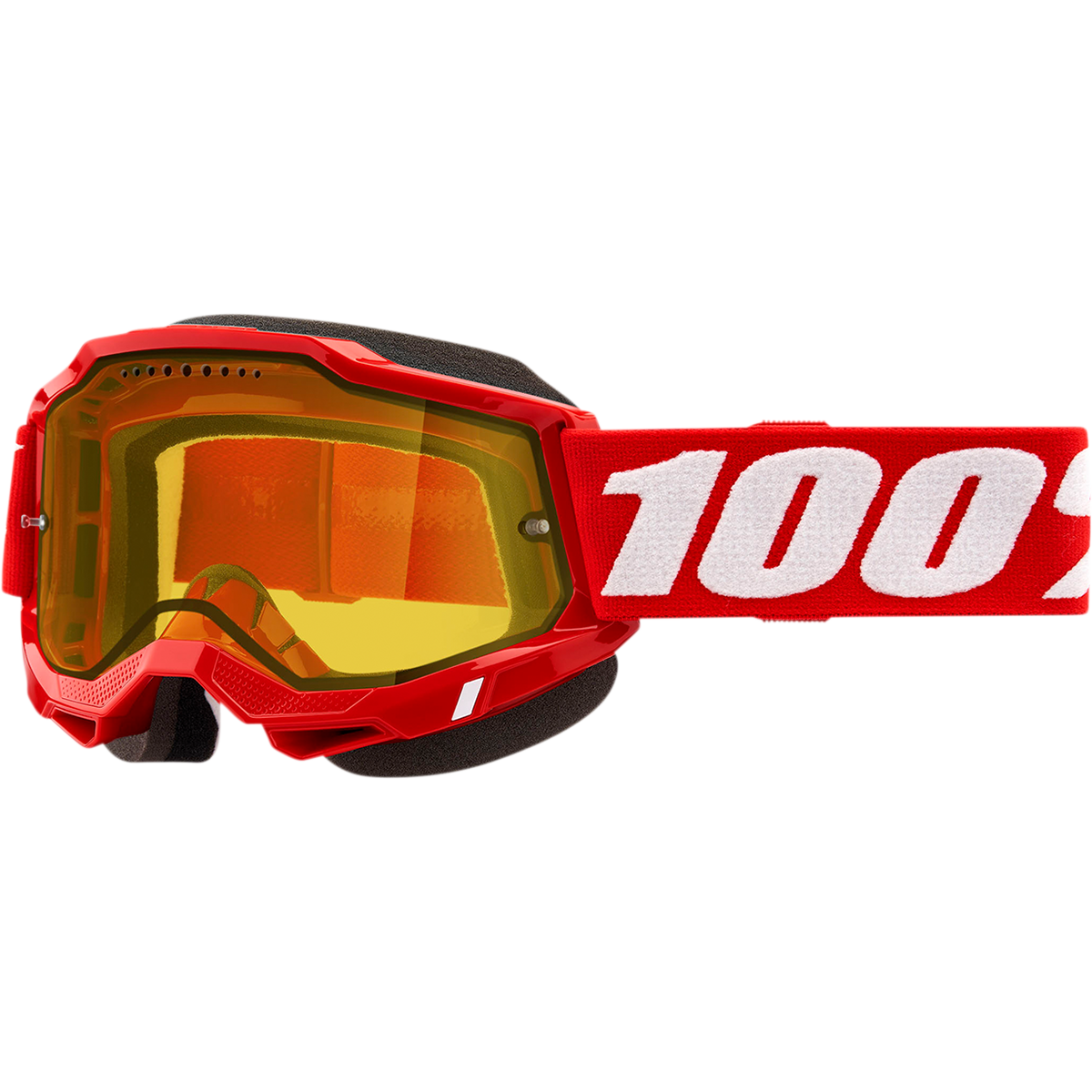 100% Accuri 2 Snow Goggles - Red - Yellow 50021-00005