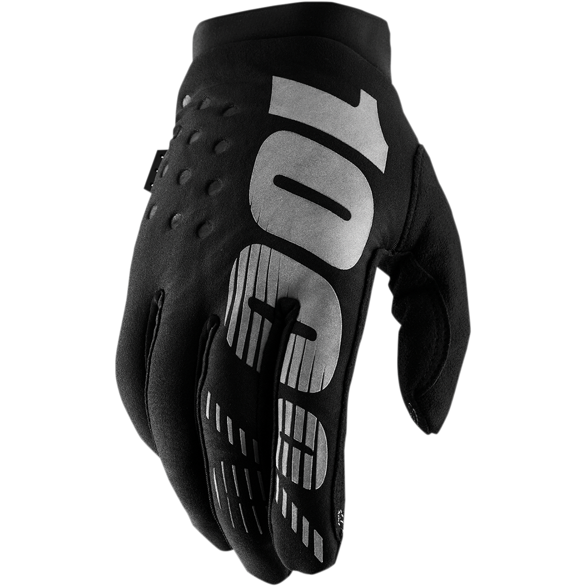 100% Youth Brisker Gloves - Black/Gray - Large 10004-00002