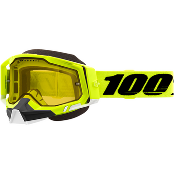 100% Racecraft 2 Snow Goggles - Fluo Yellow - Yellow 50011-00004