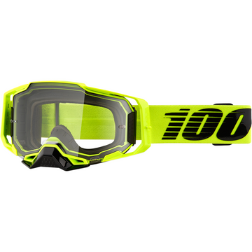 100% Armega Goggles - Nuclear Citrus - Clear 50004-00003