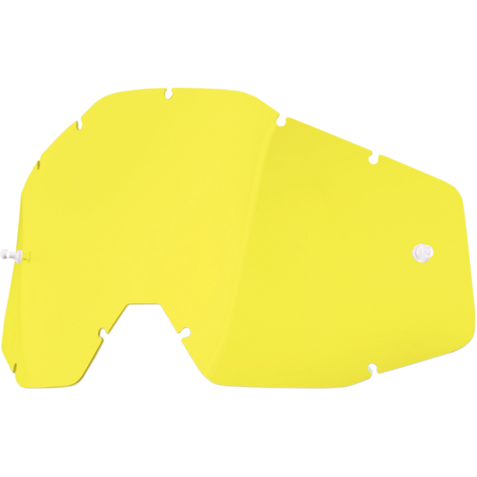 100% Accuri/Strata/Racecraft Lens - Yellow 51001-004-02