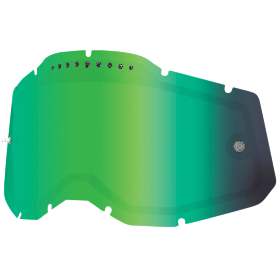 100% Accuri 2/Racecraft 2/Strata 2 Dual Lens - Vented - Green Mirror 59083-00005