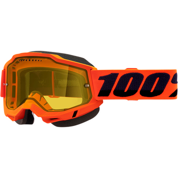 100% Accuri 2 Snow Goggles - Neon Orange - Yellow 50021-00004