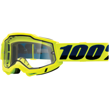 100% Accuri 2 Enduro Goggles - Fluo Yellow - Clear 50015-00003