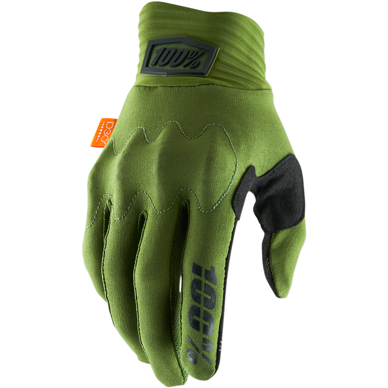 100% Cognito Gloves - Green/Black - Small 10014-00000