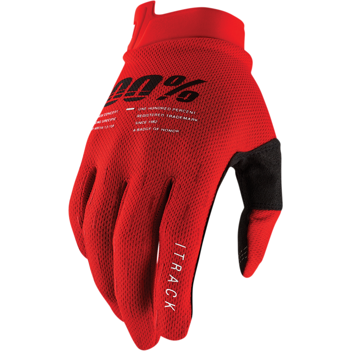 100% iTrack Gloves - Red - 2XL 10008-00019