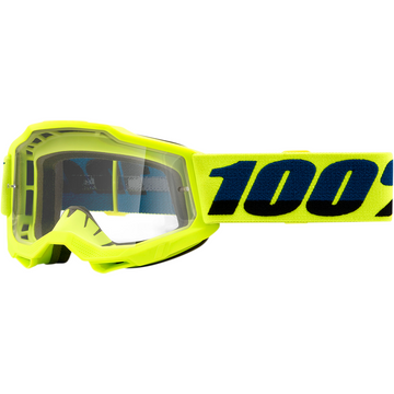 100% Youth Accuri 2 Goggles - Fluo Yellow - Clear 50024-00001