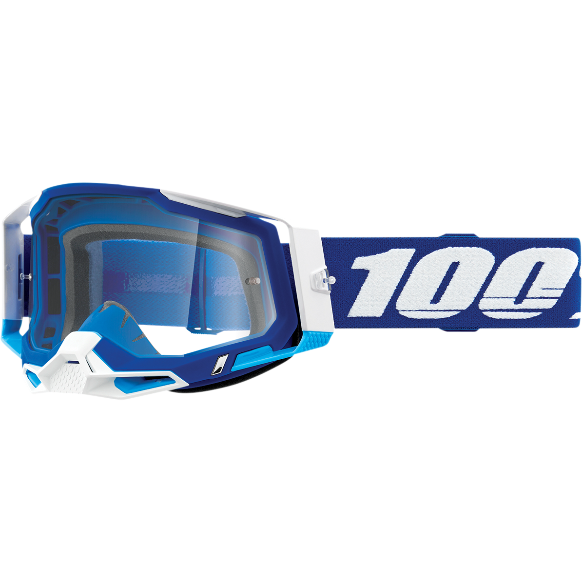 100% Racecraft 2 Goggles - Blue - Clear 50009-00002