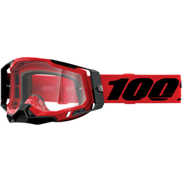 100% Racecraft 2 Goggles - Red - Clear 50009-00003