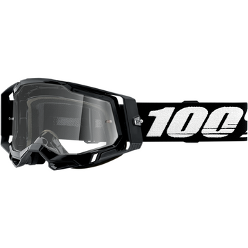 100% Racecraft 2 Goggles - Black - Clear 50009-00001