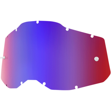 100% Accuri 2/Racecraft 2/Strata 2 Lens - Red/Blue Mirror 59078-00008