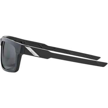 100% Type-S Sunglasses - Black - Smoke 61032-100-57