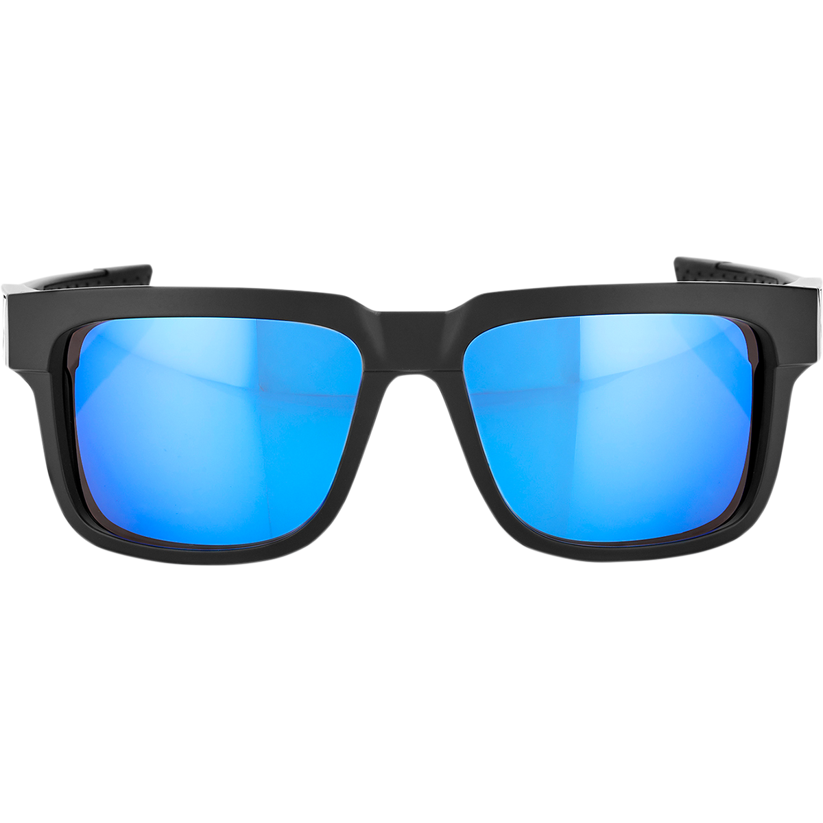 100% Type-S Sunglasses - Black - Blue Mirror 61032-019-75