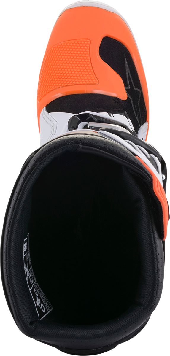 ALPINESTARS Youth Tech 7S Boots - Black/Orange/White - US 2 2015017-1241-2