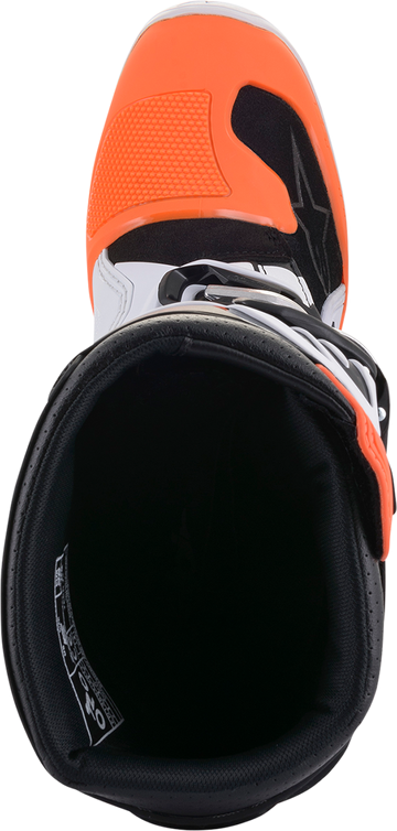 ALPINESTARS Youth Tech 7S Boots - Black/Orange/White - US 2 2015017-1241-2