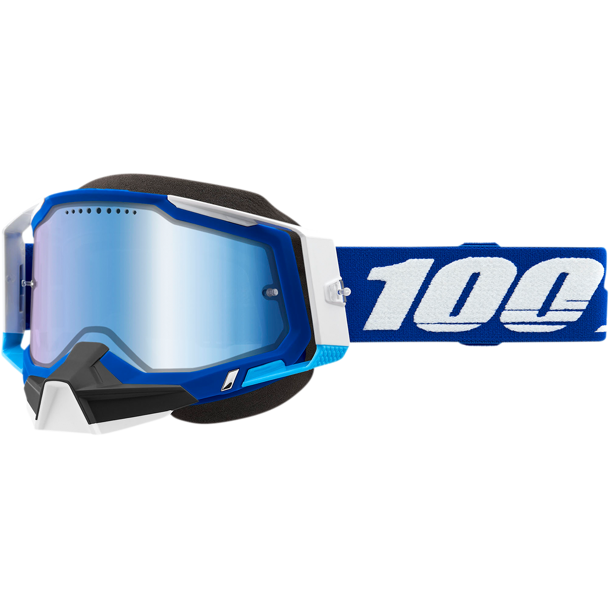 100% Racecraft 2 Snow Goggles - Blue - Blue Mirror 50012-00002