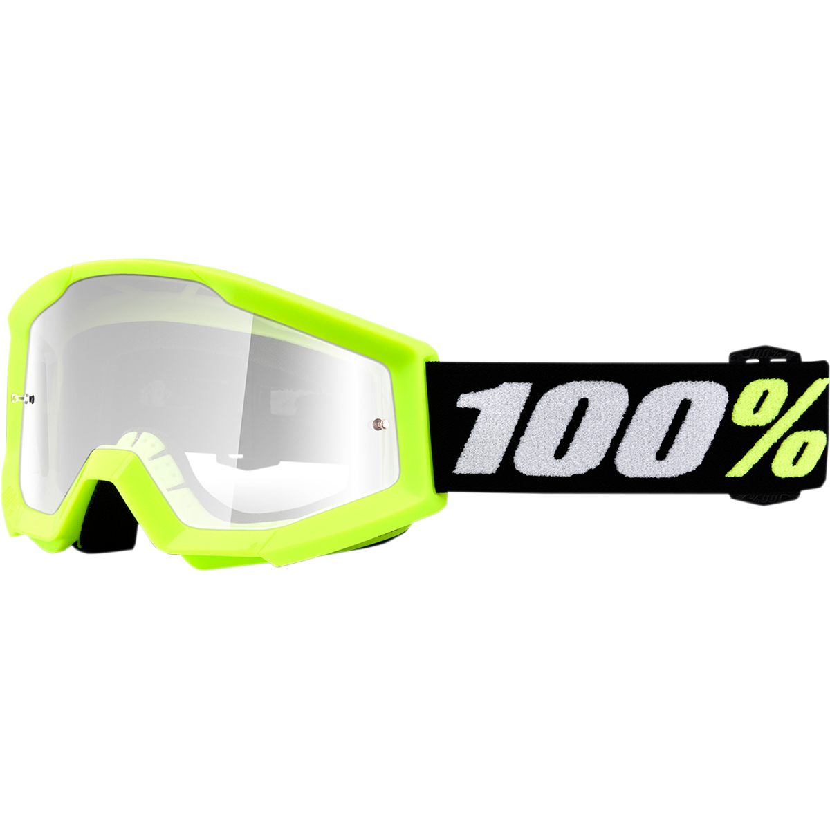 100% Strata Mini Goggles - Yellow - Clear Lens 50033-00003