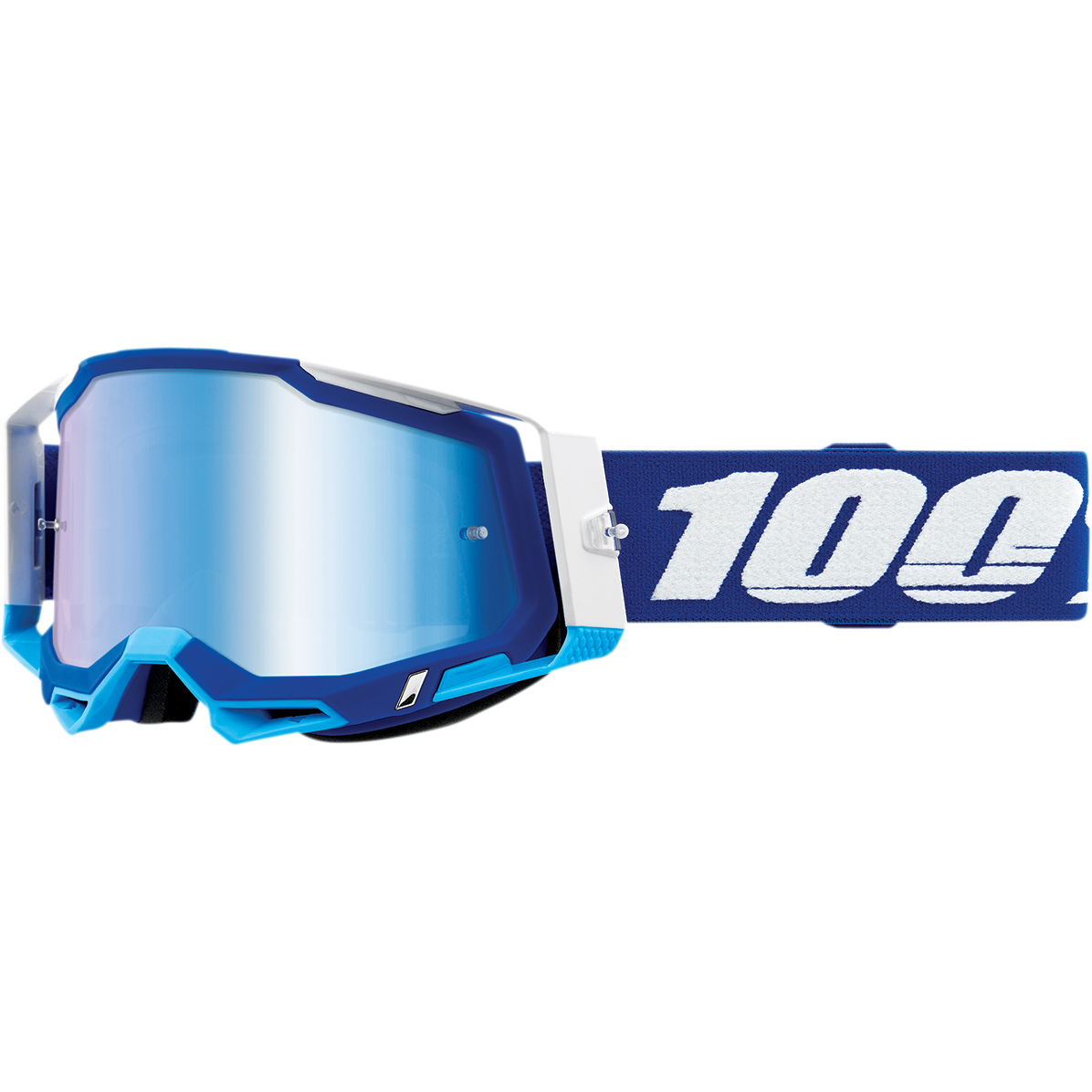 100% Racecraft 2 Goggles - Blue - Blue Mirror 50010-00002