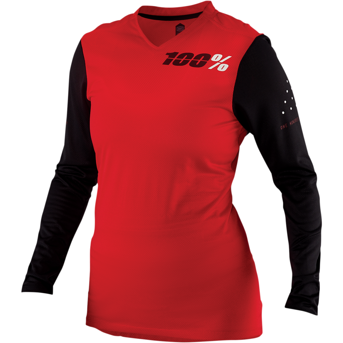 100% Women's Ridecamp Jersey - Long-Sleeve - Red - Medium 44402-003-11