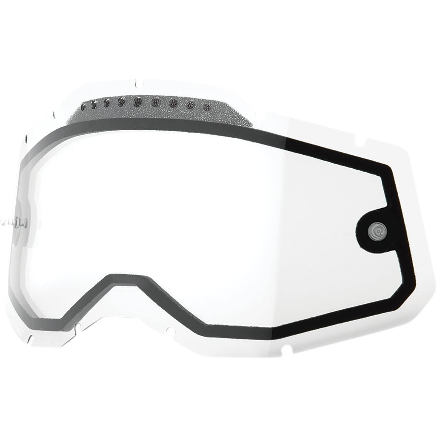 100% Accuri 2/Racecraft 2/Strata 2 Dual Lens - Vented - Clear 59082-00001