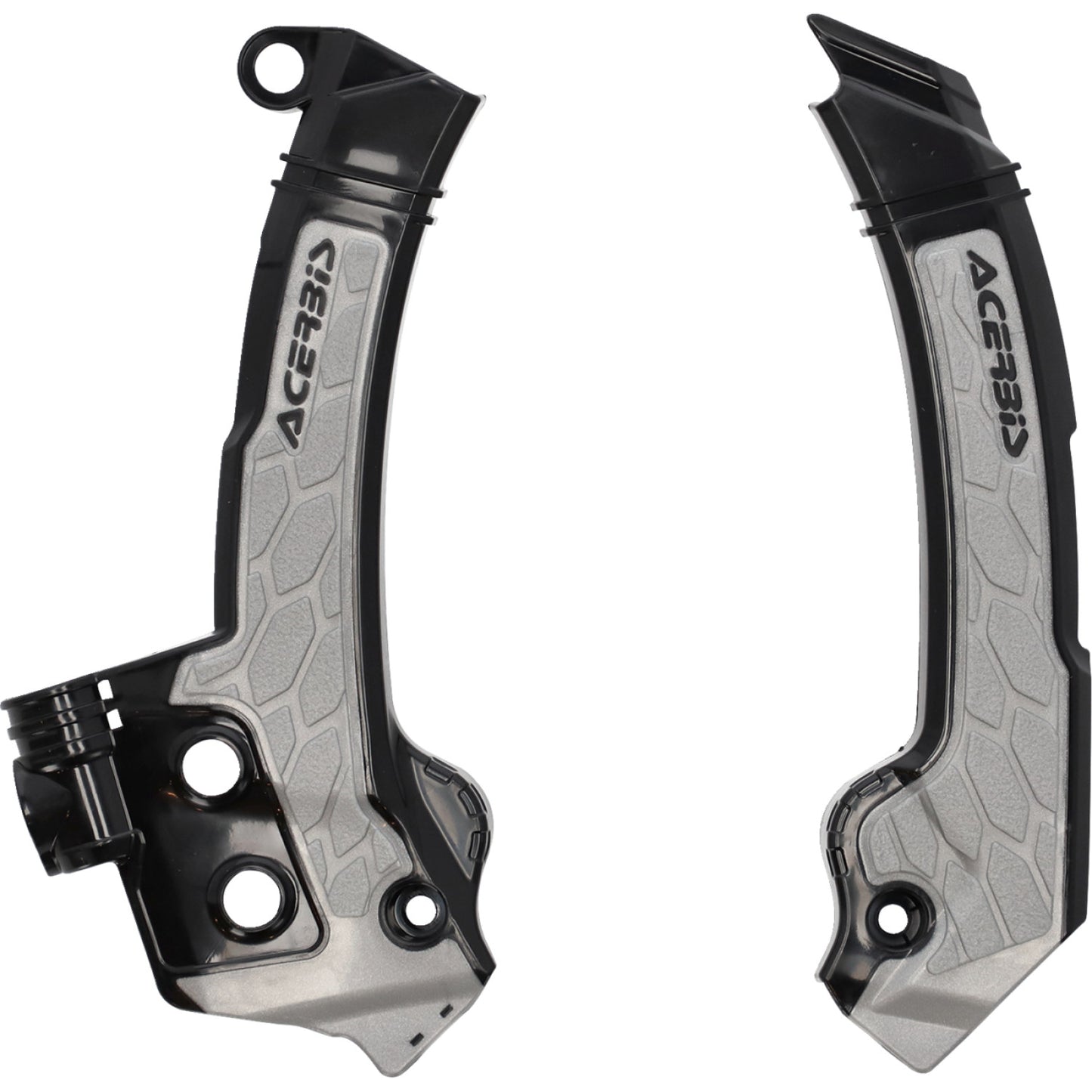 ACERBIS X-Grip Frame Guards - Black/Gray - Husqvarna 2979601001