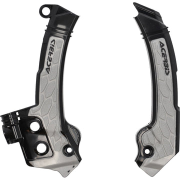 ACERBIS X-Grip Frame Guards - Black/Gray - Husqvarna 2979601001