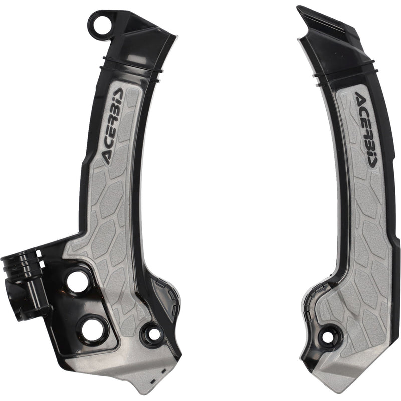 Acerbis X-Grip Frame Guards - Black/Gray - Husqvarna 2979601001