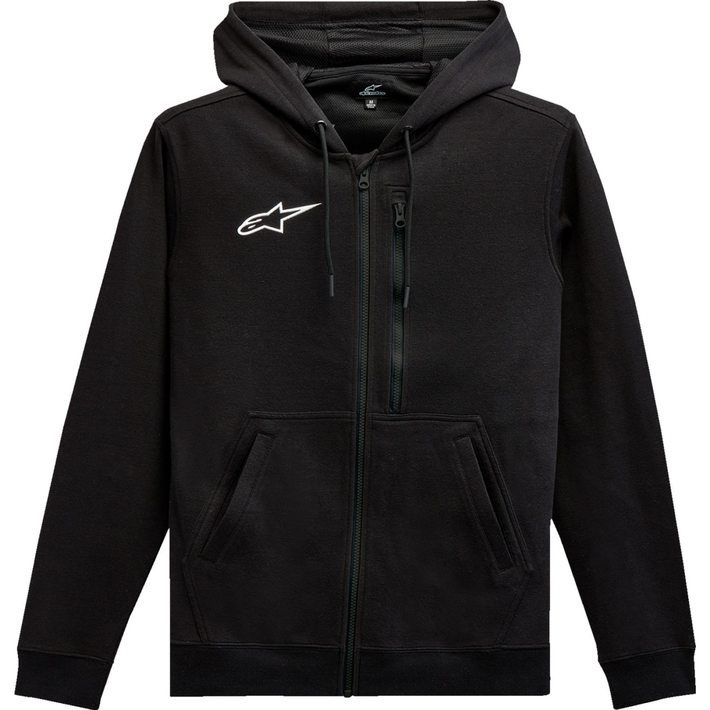 ALPINESTARS Asymmetrical Zip-up Hoodie - Black - Medium 12135103010M