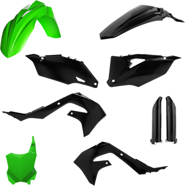 ACERBIS Full Replacement Body Kit - Green/Black 2736291089