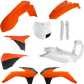 ACERBIS Full Replacement Body Kit - OEM Orange/White/Black 2449585226