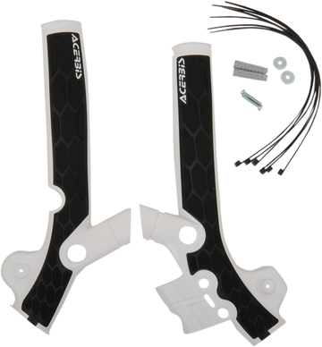 ACERBIS X-Grip Frame Guards - White/Black - Husqvarna | KTM 2449521035