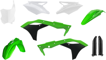 ACERBIS Full Replacement Body Kit - OEM '17 Green/Black/White 2630635569